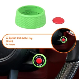 1Set Car Green SC Ejection Knob Button Cap For Porsche 911 2019-2024 2020 - Picture 1 of 17