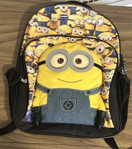 Disney Pixar Despicable Me Minion 2 Fächer 3D Plüsch Rucksack - Bild 1 von 12