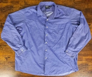 POLO Ralph Lauren Bonnard 100% Cotton XXL Blue Long Sleeve Golf Shirt - Picture 1 of 5