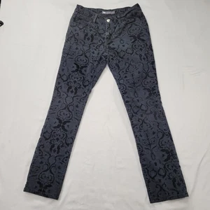 Levi’s Damen Mid Rise Skinny Jeans Samt beflockt Barock Muster W28 L28 - Bild 1 von 16