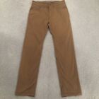 Prana Brion Pant Ii Men's 31X32 Brown Stretch Slim Fit Chino Outdoor Pants