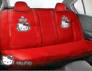 Hello Kitty Rear Seat Cover: Premium PVC Edition Faux Leather - Bild 1 von 2
