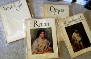 4 Abrams (55 prints) Art Books of Renoir, Degas, Rembrandt, Van Gogh 1952-53  - Picture 1 of 10