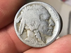 1921-S Buffalo Nickel, Lower Mintage Date, Restored Date - Picture 1 of 10