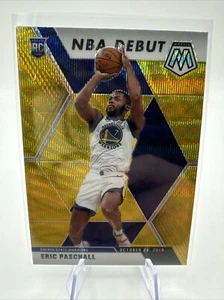 2019 Panini Mosaic NBA Debut Tmall Gold Wave Prizm Eric Paschall #272 Rookie RC - Picture 1 of 2