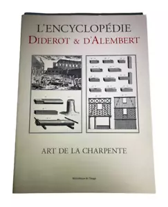 L'ENCYCLOPEDIE - DIDEROT & D'ALEMBERT: Art De La Charpente PB PRINT BOOK RARE - Picture 1 of 14