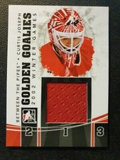 2010-11 Between The Pipes Golden Goalies Jersey Black #GG15 Curtis Joseph #ed/80