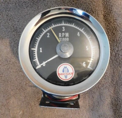 1966 1967 68 Ford Mustang Shelby ORIG ACCESSORY 6K 6000Rpm COBRA TACH TACHOMETER - Image 1 of 4