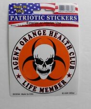 Agent Orange Vietnam Clear Decal Sticker made in USA 3 inches