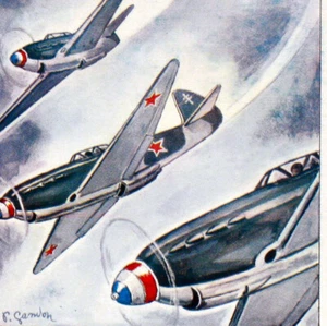 FRANCE FEUILLET PHILATÉLIQUE CEF 113 WW2 ESCADRILLE NORMANDIE NIEMEN AVION - Picture 1 of 4