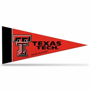  Texas Tech Red Raiders NCAA Mini Pennant 9X4 Inch, Felt, Made in USA, Flag, - Picture 1 of 5