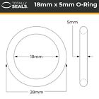 Totally Seals O Rings - 5mm Cross Section Nitrile NBR Black Rubber Metric oring
