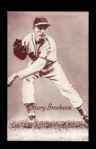 1947-1966 Harry "The Cat" Brecheen Cardinals Exhibit Supply Co. Baseball EXMT+ - Picture 1 of 2