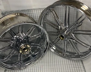 Harley Breakout Softail 2018 -24 Wheels FXBR FXBRS & ANX RIMS CHROME EXCHANGE - Picture 1 of 14