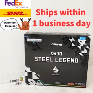 ASRock X570 Steel Legend AMD Ryzen 5000 Series CPU (Socket AM4) Compatible ATX - Picture 1 of 10