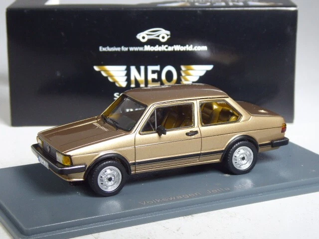 (KI-08-35) Neo Scale Models 43578 VW Jetta gold metallic in 1:43 in OVP - Bild 1 von 2