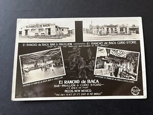 Photo Postcard--NEW MEXICO-Pecos-El Rancho de Baca Bar Curio Store Interior View