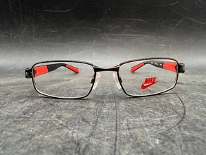 Kids Youth Nike Eyeglasses Unisex 5572 Full Frame Square Black Bronze Orange - Picture 1 of 10