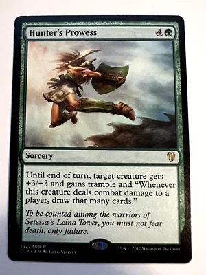 MTG Magic The Gathering Commander 2017  Hunter's Prowess Rare LP - Image 1 of 2
