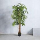 Large Lush Fake Indoor Bamboo Tree Home House Plant 150cm 5' 5ft Tall in Pot