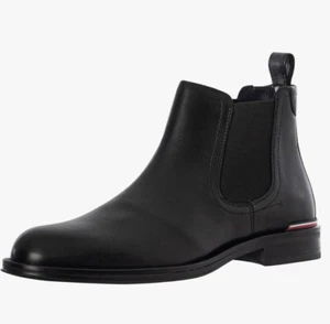 Tommy Hilfiger Chelsea Stiefel Größe UK 10 brandneu Original UVP £155 #Y7 - Bild 1 von 6