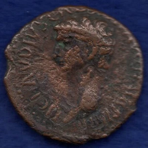 Roman Claudius AD41-54 Ae As 10.6g (Ref. f0615) - Picture 1 of 2