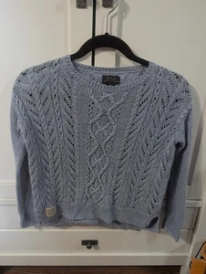 Polo Ralph Lauren Girls small S 7 Light Blue Soft Lightweight Knit Sweater - Picture 1 of 2