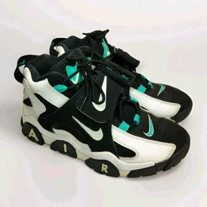 Nike Air Barrage Mid OG Cabana Men's Size 9 Black White Teal Retro AT7847-001 - Picture 1 of 9