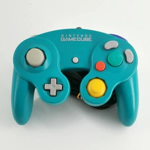 Official Nintendo GameCube Blue Teal Controller Grade B - Picture 1 of 3