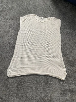 Aerie Mujer’s Crema Crochet Natación Cubrimientos, Longitud Media Muslo Talla XL Foto 1 de 4