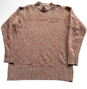 Vintage Rip Curl Men’s Knit Jumper Size S Brown Crew Neck Surf 90s GZ - Picture 1 of 7