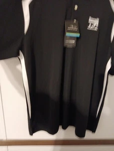 Page & Tuttle Cool Swing Polo Men's NWT Black/White Bennelli USA Logo Sz 2XL - Picture 1 of 15
