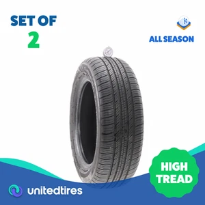 Set of (2) Used 205/60R16 GT Radial Champiro Touring AS 92V - 9/32 - Picture 1 of 4