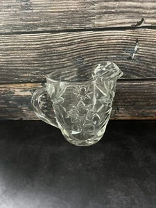 Vintage EAPC Anchor Hocking Haferflocken Glas Milchkännchen Starburst Davidstern - Bild 1 von 6