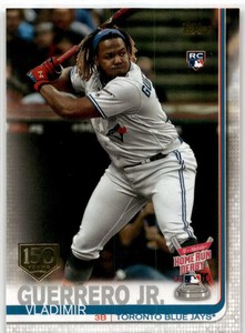 2019 Topps Update Baseball 150th Anniversary Vladimir Guerrero Jr. #US272    HRD