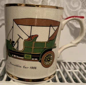 Ceramic Coffee Tea Mug Cup Franklin Car 1906 Vintage - Picture 1 of 6