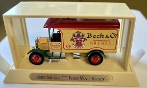 Matchbox YGB02 1926 Model TT Ford Van 'Beck's' LN/Box