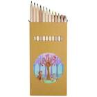 12 x 'Christmas Fun in the Forest' Long Colour Pencils (PE00057997)
