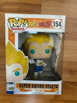 En Caja Funko Pop Vinilo #154 Dragon Ball Z Súper Saiyan Vegeta Figura Animación - Imagen 1 de 4