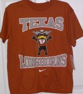 NIKE University of Texas Longhorns Orange Bevo Shirt Boys 14 / 16 Large NWT - Picture 1 of 1
