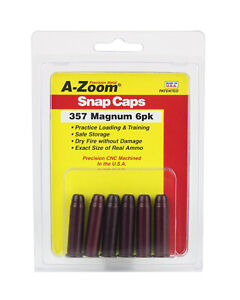A-Zoom Snap Caps-.357 Magnum Precision Metal Snap Caps-Pack of 6-16119