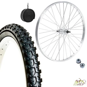 Ruota Anteriore 20 x 1.75 + Copertone Tassellato MTB 20 X1.95 +Camera Bici Bimbo - Picture 1 of 8