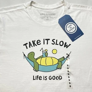 Life is Good Men's Short Sleeve Crusher Tee Shirt Size Small Various Logo - New - Picture 1 of 30