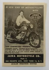 1948 Jawa Motorcycle Co. Advertisement New York, New York - Picture 1 of 1