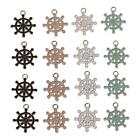 40pcs Alloy Rudder Helm Charms Steering Wheel Sailing Charm  for Jewelry Making