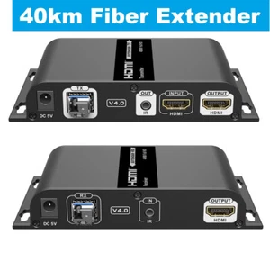 LKV378A-4.0 HDMI Extender IR Single-mode Optic SMF Fiber 1080P Extension 40Km - Picture 1 of 15