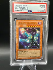 Yugioh PSA 9 Barrel Dragon 🐉 DB2-EN072 Yu-Gi-Oh! Dark Beginnings 2 - Picture 1 of 11