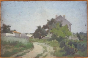 Lucien SIMONNET (1849-1926) Peinture impressionniste paysage - Foto 1 di 3