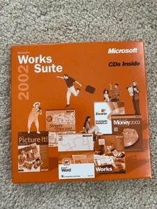 Microsoft WORKS SUITE 2002 CD Disc with Product Key - Picture 1 of 2
