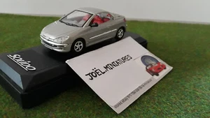 PEUGEOT 20 COEUR cabriolet fermé gris 1/43 SOLIDO 1558 203229 voiture miniature - Foto 1 di 9